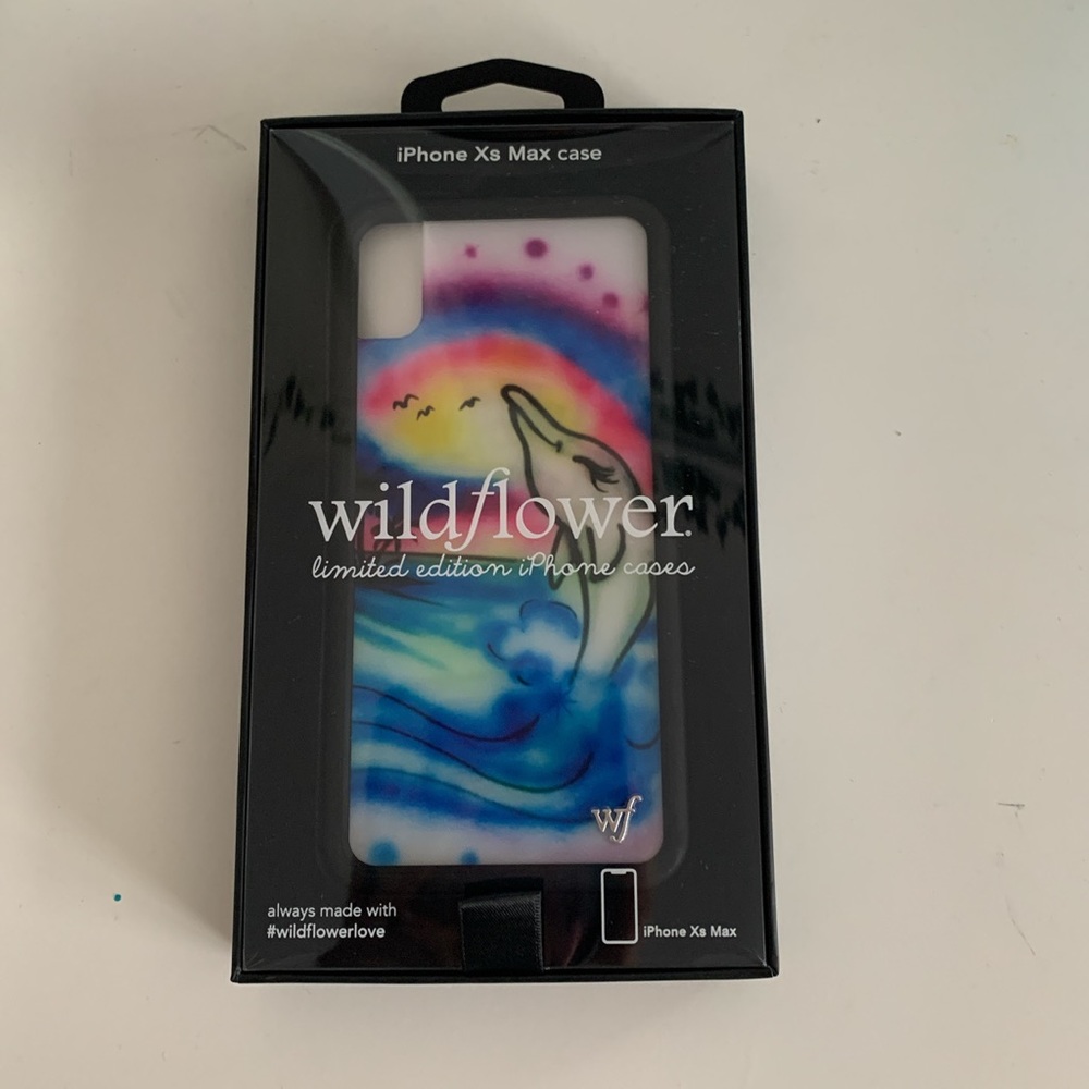 Wildflower Airbrush Dolphin XS MAX phone case